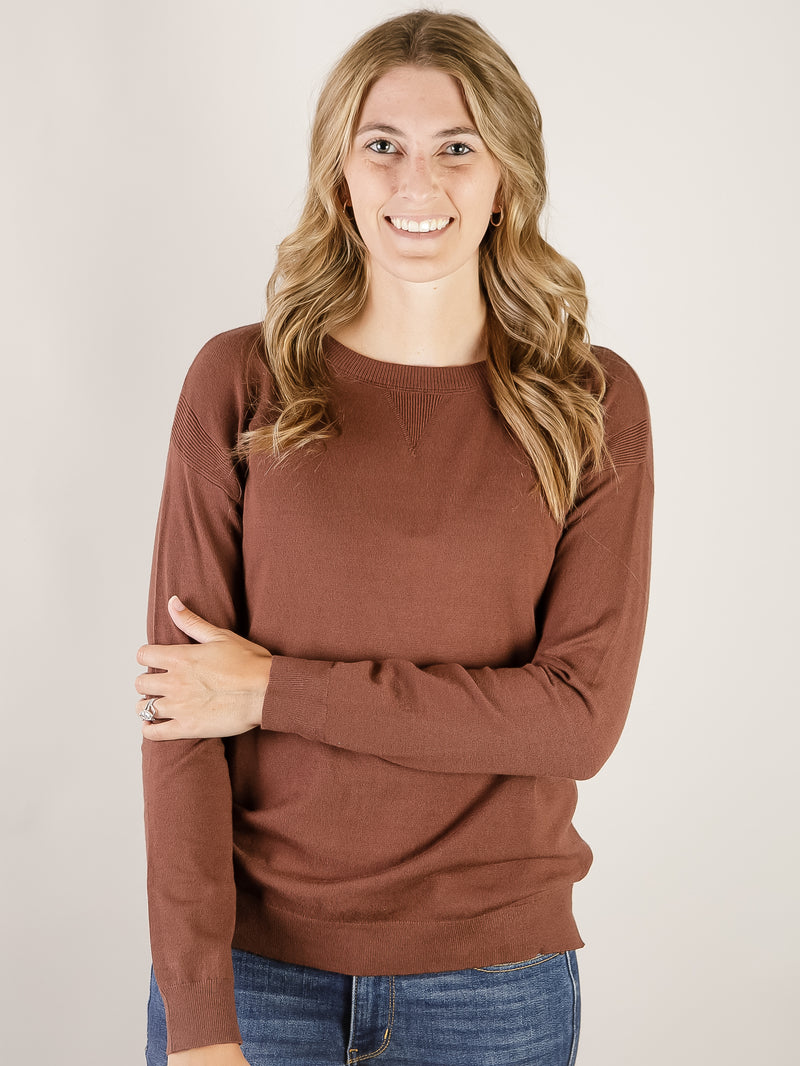 Chocolate Everyday Pullover Sweater