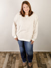 Curvy Oatmeal Comfy Oversized Soft Top