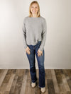 High Neck Lightweight Grey Sweater
