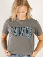 Custom CROPPED Hawks Graphic Tee (Multiple Colors)