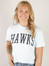 Custom CROPPED Hawks Graphic Tee (Multiple Colors)