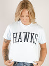 Custom CROPPED Hawks Graphic Tee (Multiple Colors)