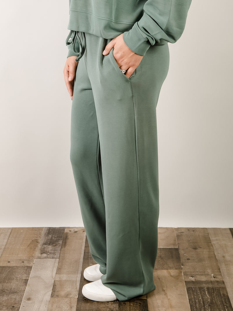 Pine Scuba Wide Leg Pant
