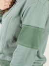 Dark Sage 1/2 Zip Sweatshirt