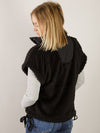 Black Soft Textured Woven Vest