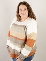 Muti-Colored Striped Soft Sweater