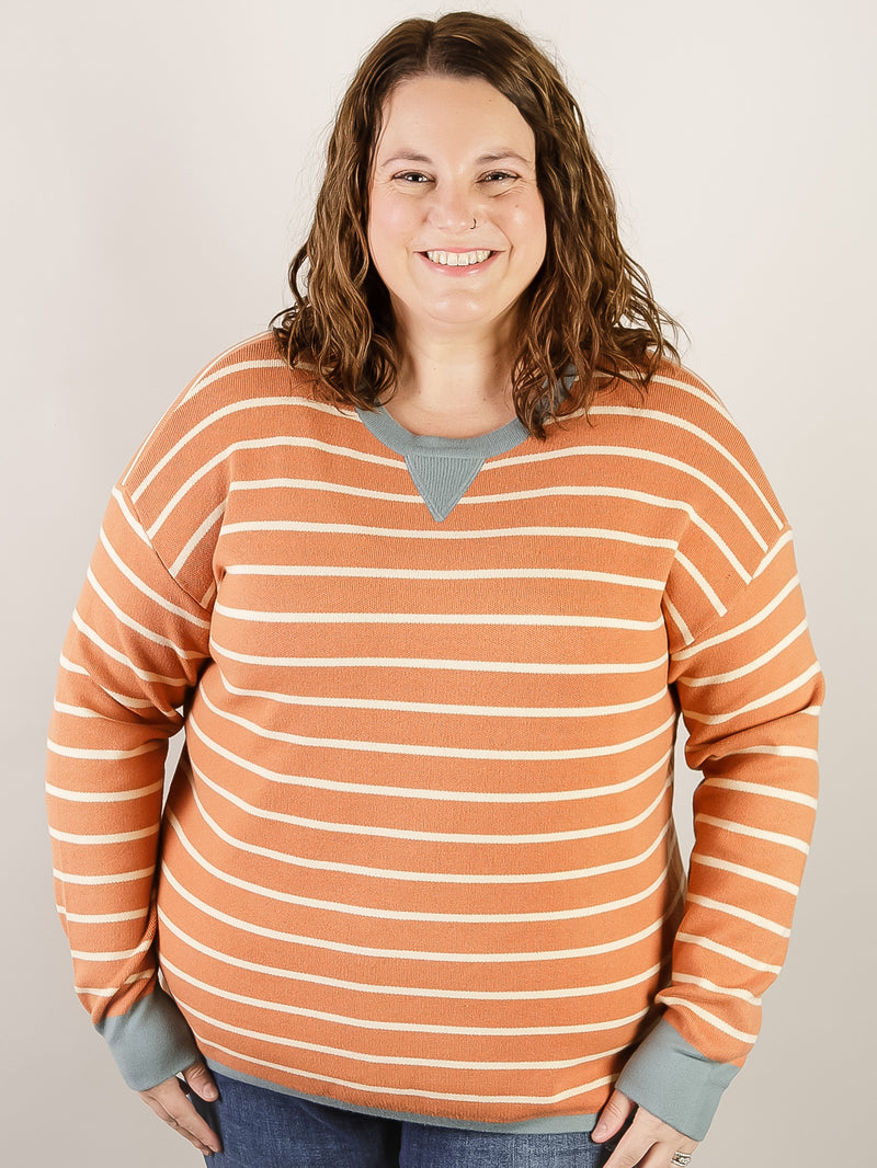 Terracotta Striped Sweater