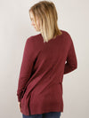 Dark Wine Essential Cardigan