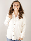 Super Soft Ivory Button Up