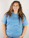 Ocean Blue Vintage Washed Oversized Tee