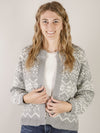 Heather Grey Fair Isle Cardigan