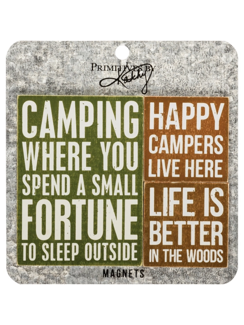 Happy Camper Magnet Set