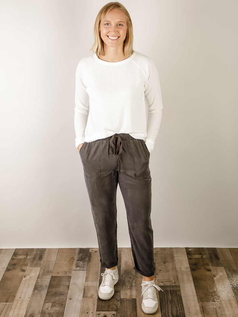 Charcoal Tencel Joggers