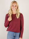 Mulberry Textured Pullover Sweater