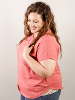 Pocket Tee with Floral Detail (Multiple Colors)