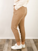 Dark Tan Tencel Joggers
