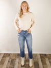 Vervet High Rise Cropped Straight Jean