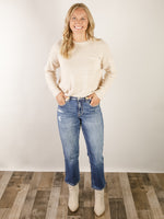 Vervet High Rise Cropped Straight Jean