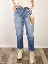 Vervet High Rise Cropped Straight Jean
