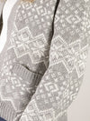 Heather Grey Fair Isle Cardigan