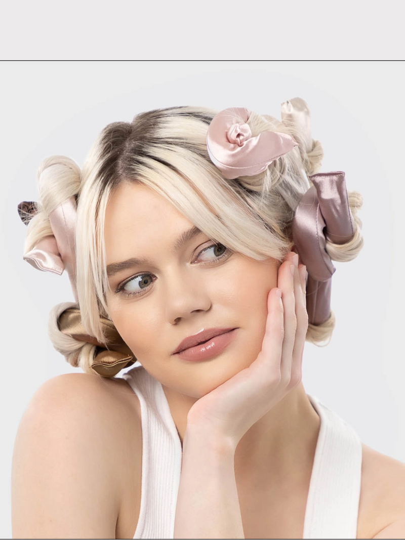 Kitsch Satin Wrapped Flexi Rods-6 pc Set