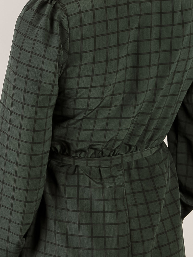 Hunter Green Plaid Dress