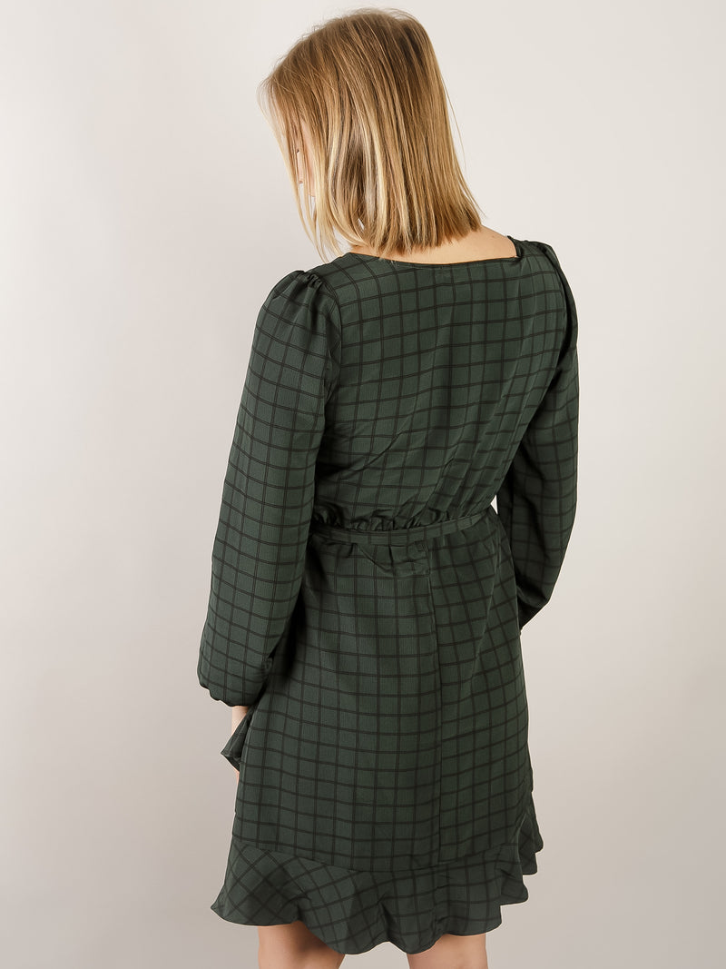 Hunter Green Plaid Dress