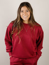 Cabernet Crewneck Scuba Set