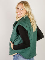 Hunter Green Quilted Puffer Vest