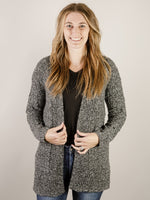 Dark Charcoal Cable Cardigan