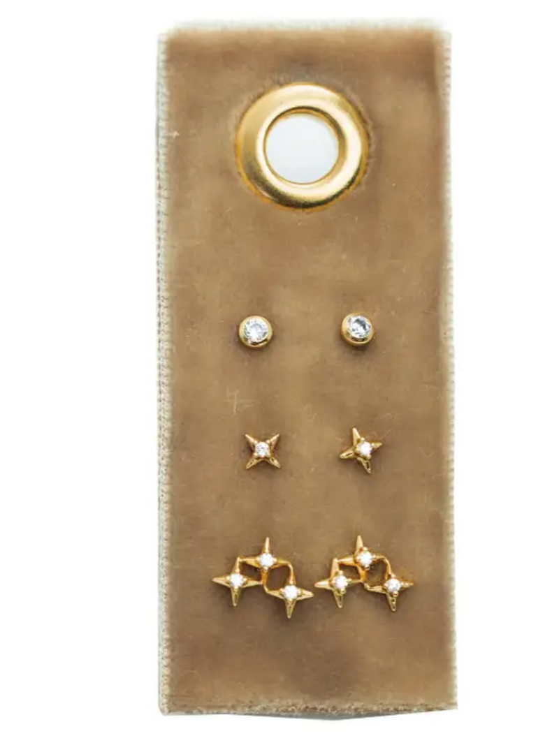Gold Star Velvet Gift Set