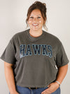 Custom CROPPED Hawks Graphic Tee (Multiple Colors)