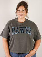 Custom CROPPED Hawks Graphic Tee (Multiple Colors)