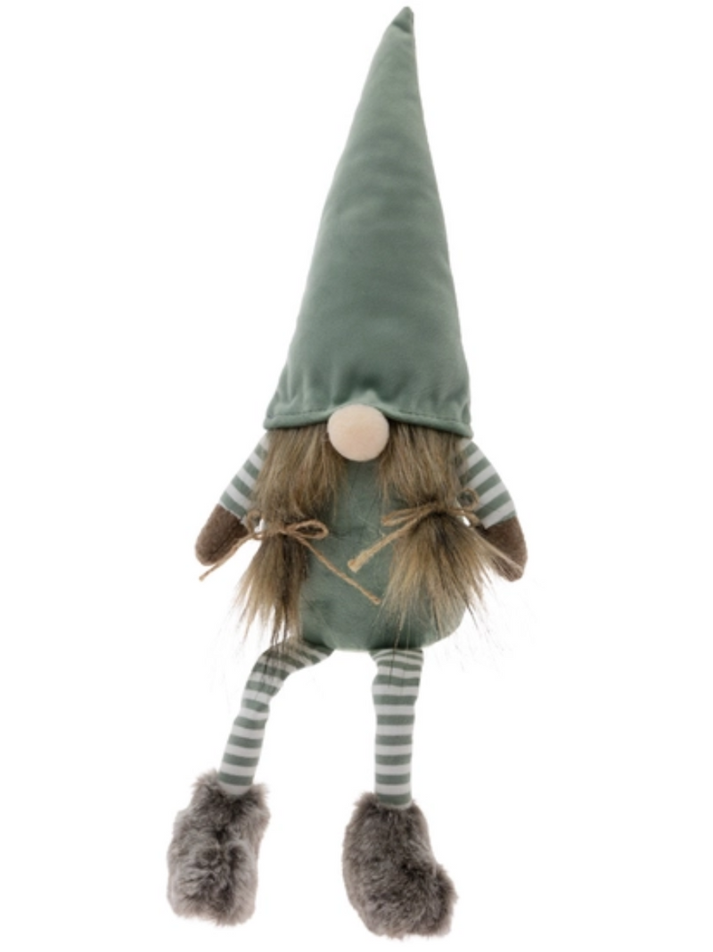 Green Dangle Leg Gnome