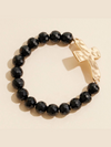 Large Cross Beaded Glass Bracelets