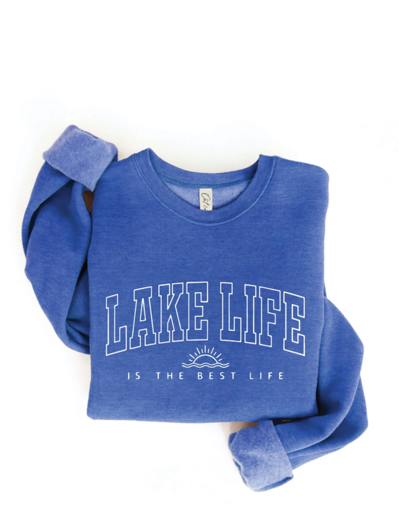 Royal Blue Lake Life Sweatshirt