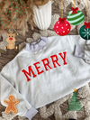 Merry Embroidered Inside Out Sweatshirt