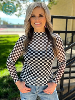 Round the Track Mesh Top