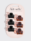Kitsch Black and Tort Mini Claw Clips