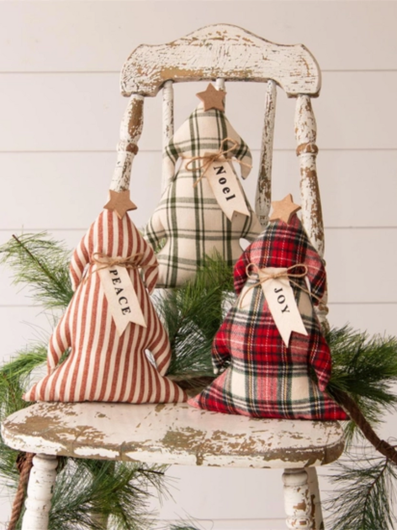 Plaid Tree Mini Pillows (Multiple Options)