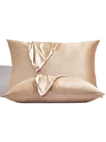 Kitsch 2 pc Holiday Satin Pillowcase Set in Champagne