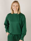 Dark Green Crewneck Scuba Set