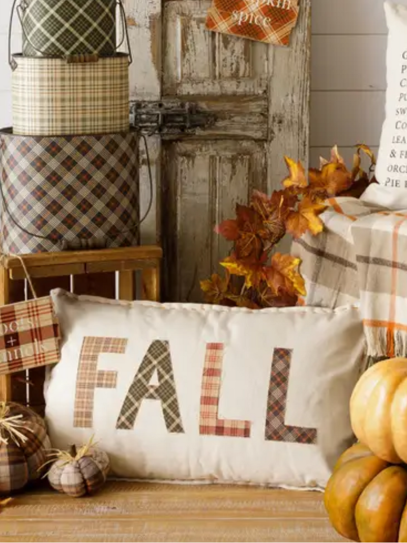 Fall Stiched Pillow