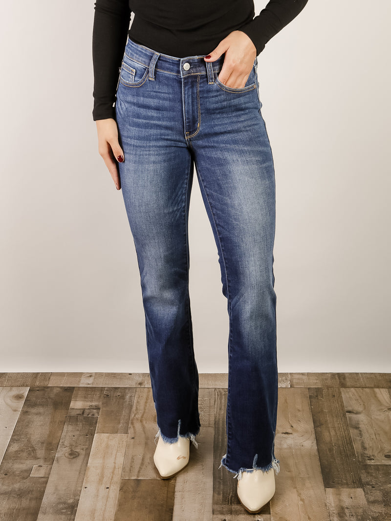 Judy Blue Mid-Rise Non-Distressed Bootcut