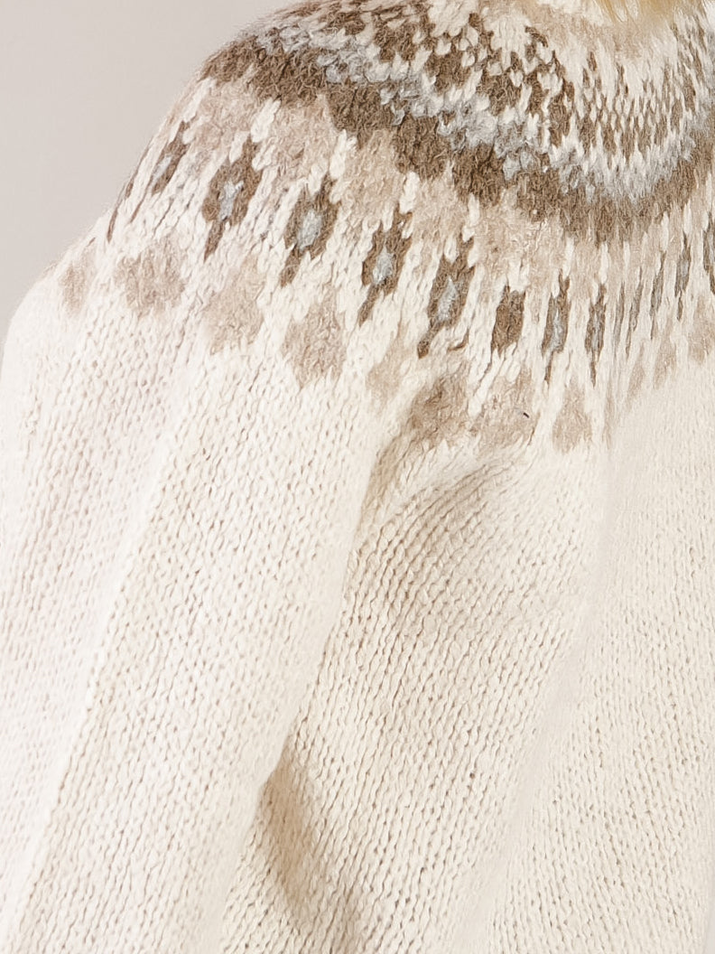 Ivory Fair Isle Sweater