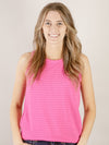 Fushia Sleeveless Knit Tank