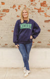 Navy Merry Sweatshirt