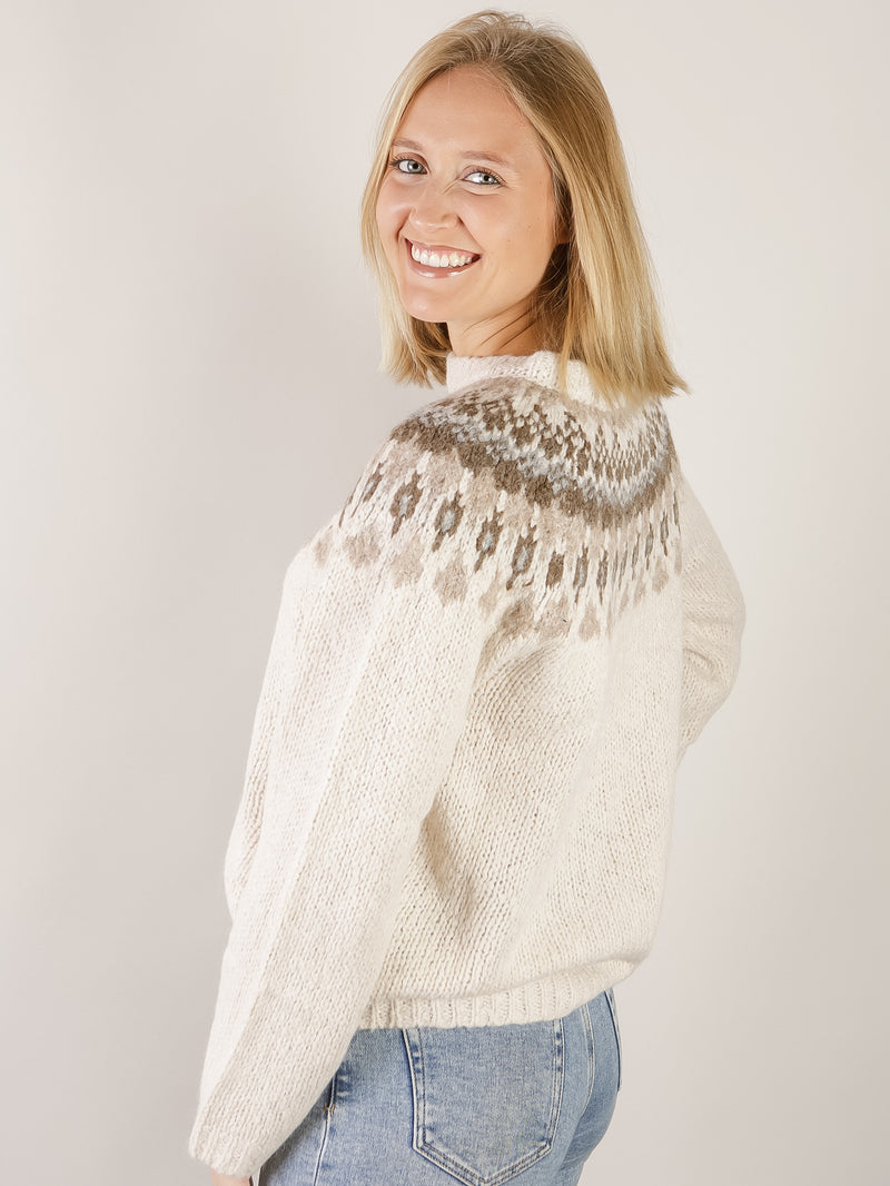 Ivory Fair Isle Sweater