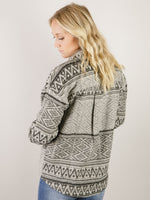 Grey Fair Isle Shacket