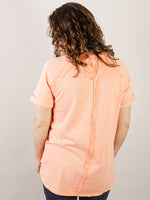 Coral French Terry Short Sleeve